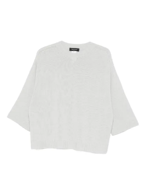 Fabiana Filippi knitted construction top Grey MAD266F019L8978200