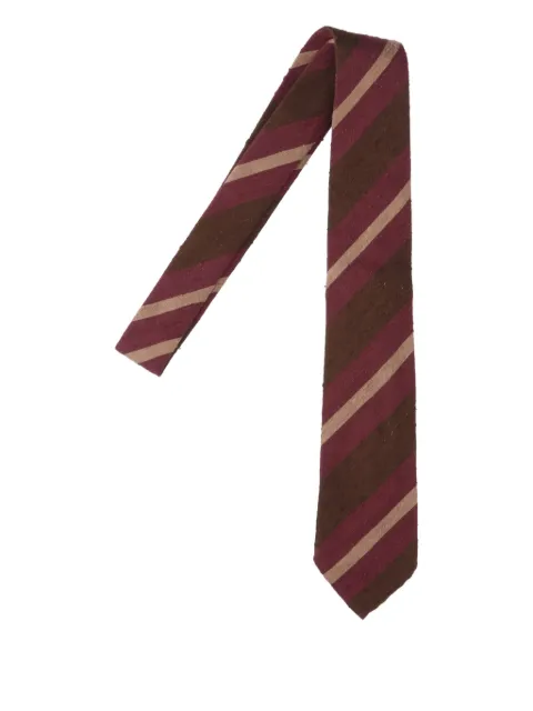 Finamore 1925 Napoli striped tie Red A5122ANVERSA8