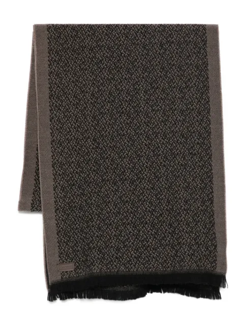Canali fringed scarf Brown 6TF00316