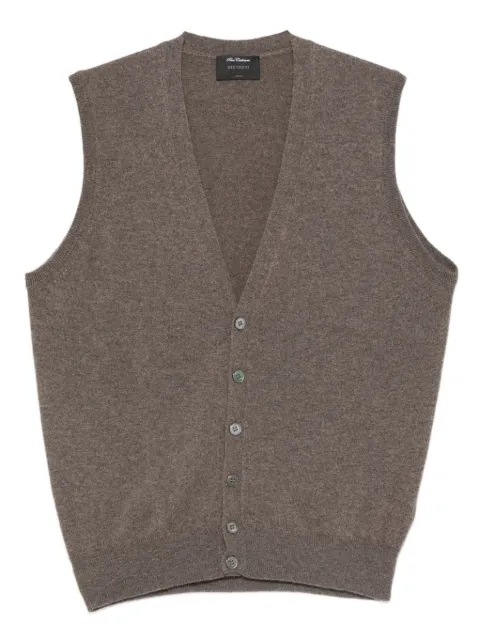 Dell'oglio buttoned cashmere gilet Brown CB1SMCA12R