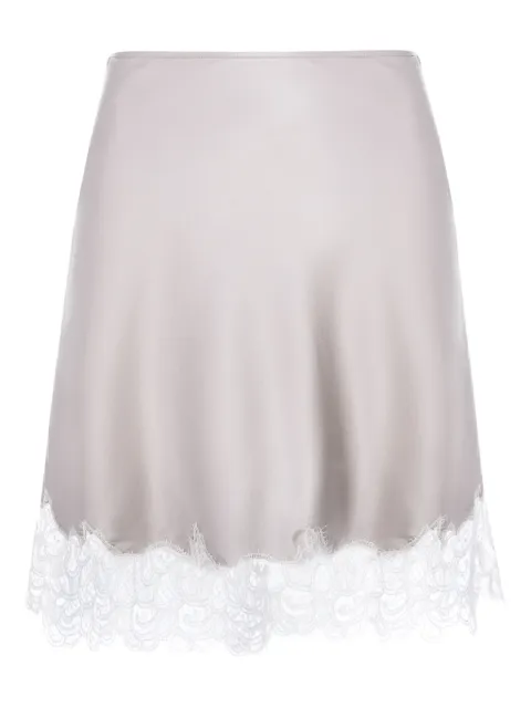 MANURÍ Josephine lace mini skirt Neutrals MRSS26SKEL9SK27