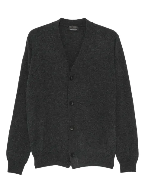 Dell'oglio buttoned V-neck cardigan Grey CB1MLWSC14R