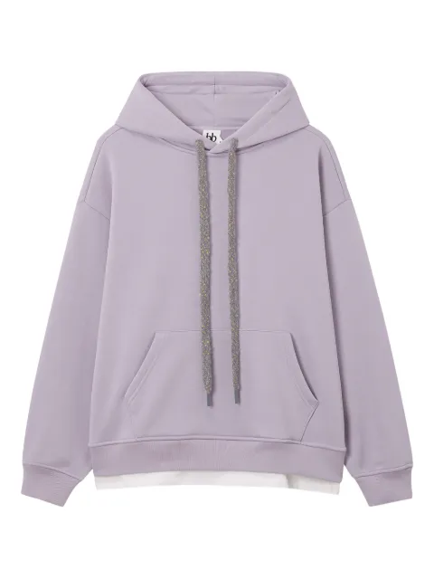 b+ab drawstring pocket hoodie Purple 5W521AS