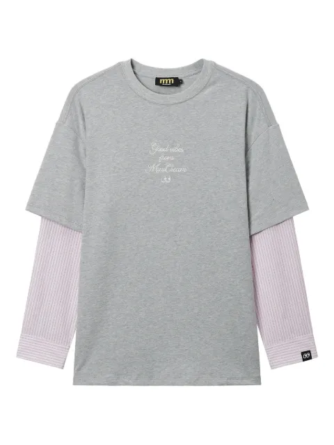 Mini Cream long-sleeve T-shirt Grey 5FS617A