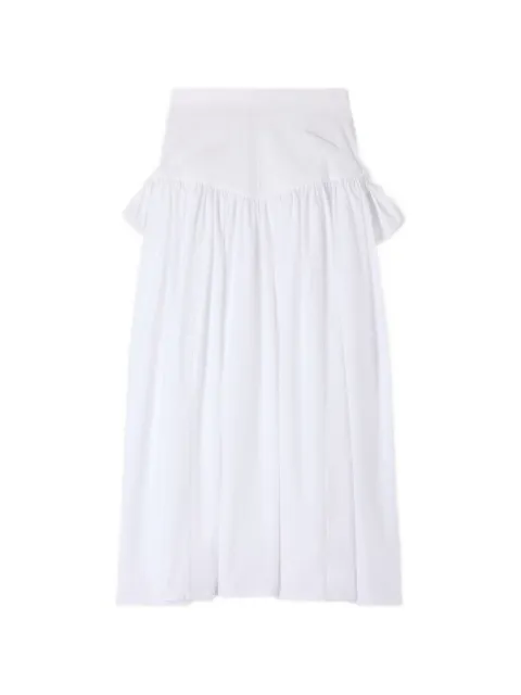 SANDRO maxi poplin skirt with ties White SFPJU01639