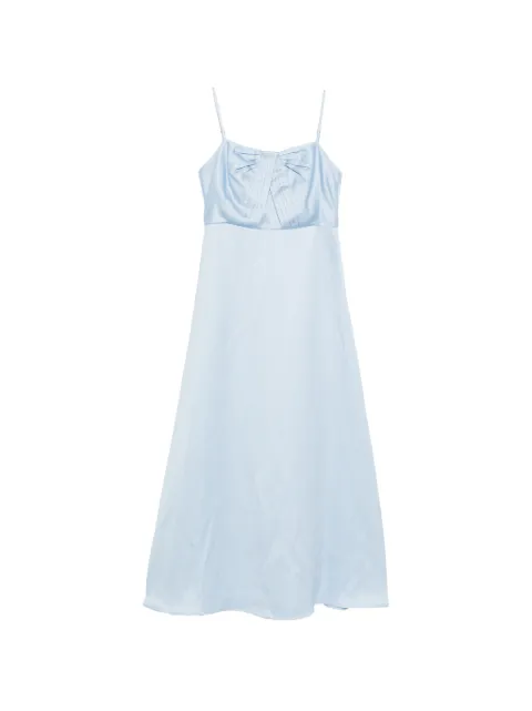 SANDRO satin-effect maxi dress Blue SFPRO04783