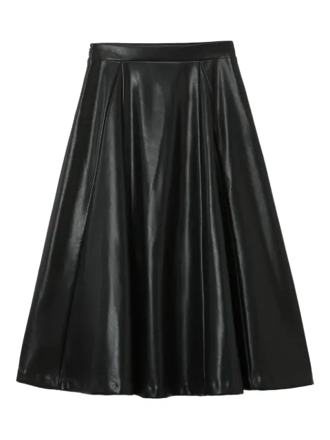 b+ab pleated midi skirt Black 5W157AI