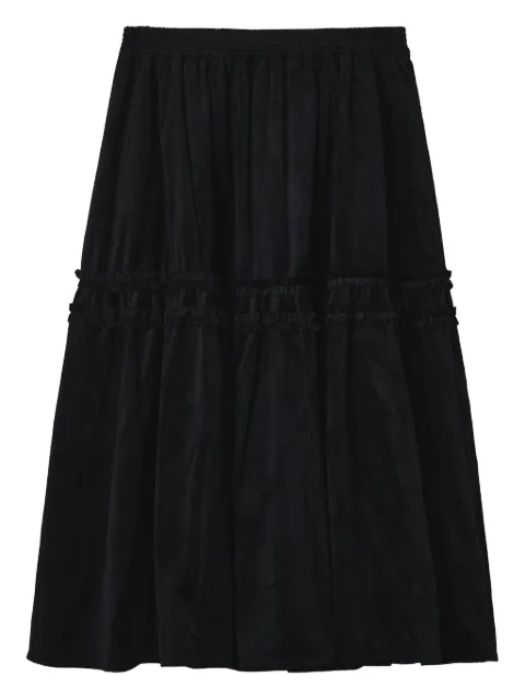 tout a coup ruffled-detail skirt Black S125AW5