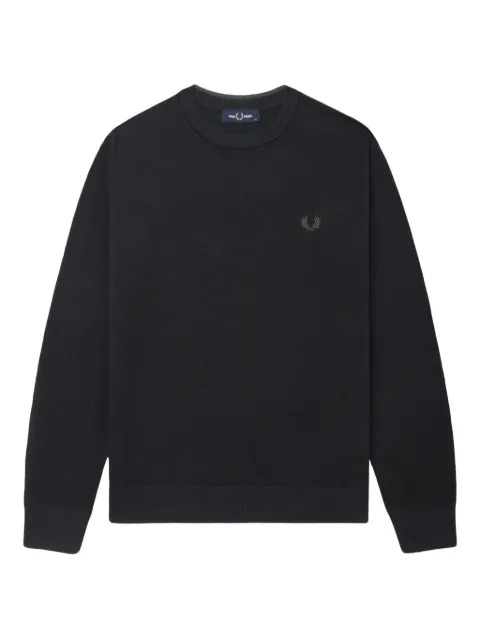 Fred Perry logo crew-neck sweater Blue K1309