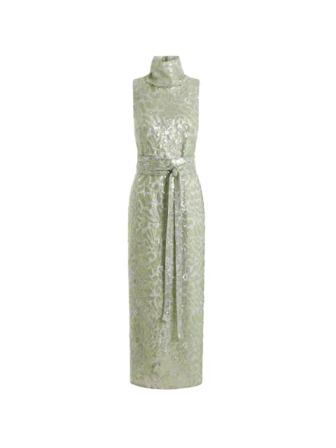 16Arlington Mona sequin midi dress Green DMD675AW2501PISTACLILLACESEQ