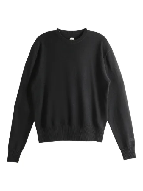 TOTEME ribbed crew-neck sweater Black 261WRT0613YA0016001