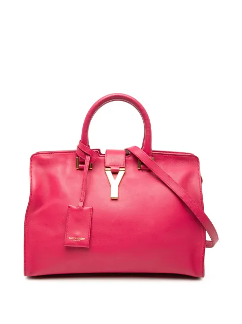 Saint Laurent Pre-Owned 2013-2025 Small Calfskin Cabas Chyc satchel Pink S0ROLG1Z3G10MUAV