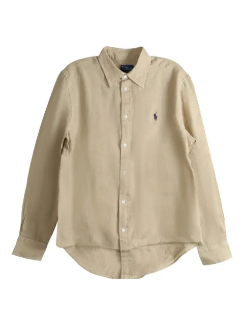 Polo Ralph Lauren long-sleeve linen shirt Neutrals 211970730506