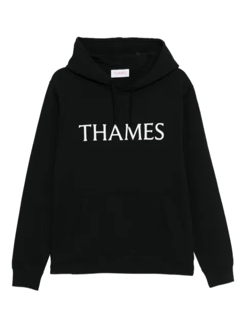THAMES MMXX logo printed hoodie Black MMXX0122HDEBLK011