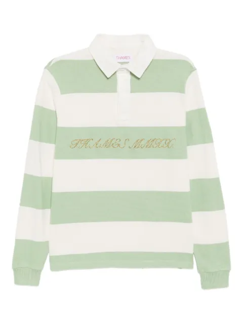 THAMES MMXX striped polo-shirt Green MMXX0824RBYGRN011