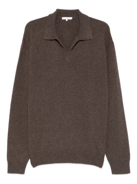 The Row Leach collared sweater Brown 1241Y120