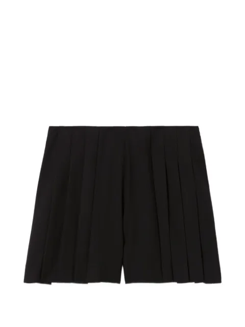 Claudie Pierlot black flared pleated shorts Black CFPSH00294