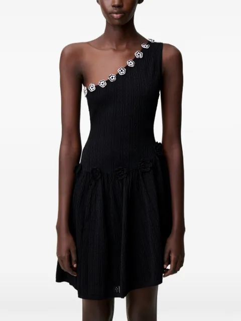 Claudie Pierlot crochet floral knit dress Black CFPRO03034