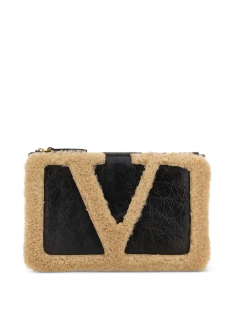 Valentino Garavani Viva Superstar sheepskin pouch Brown WP0AR2HDL