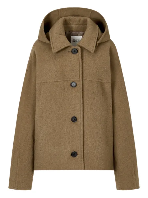 TOMBOY hooded buttoned jacket Brown 9105413191