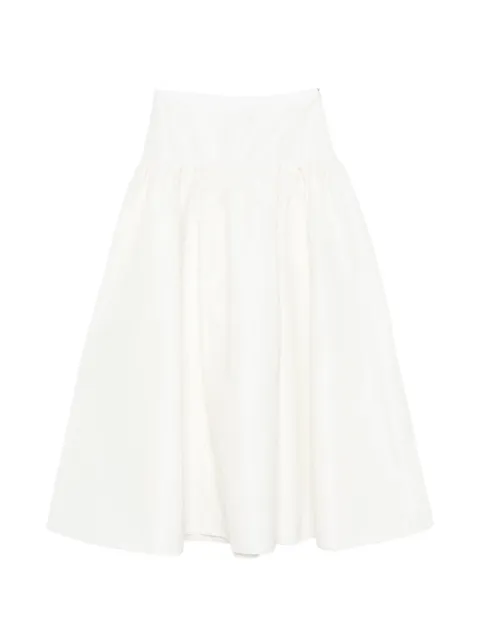 Maje long taffeta skirt White MFPJU01595