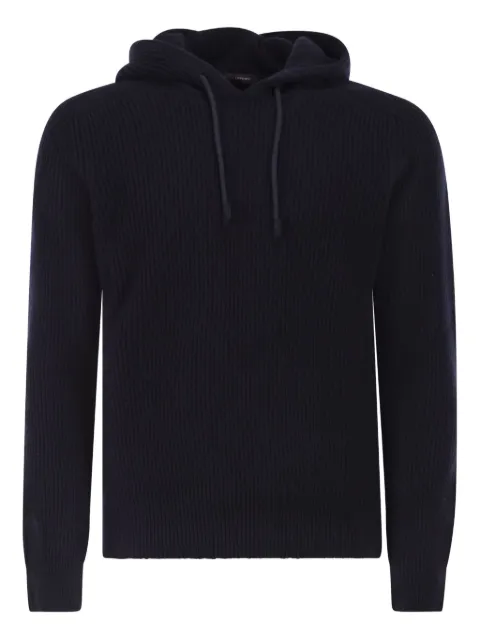 Tagliatore long-sleeve hooded sweater Blue HUNTERGSI250925I3315981254