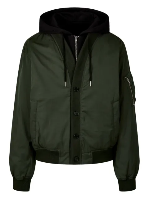 TOMBOY hooded down bomber jacket Green 9155414123