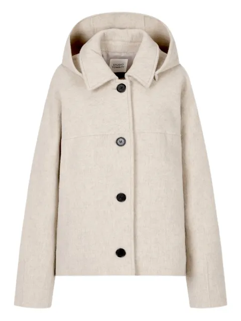 TOMBOY hooded button jacket Neutrals 9105413191
