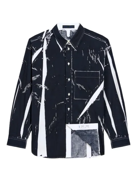 Proenza Schouler Simon print shirt Black M2544000SCGP124
