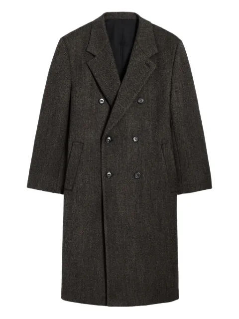 Proenza Schouler Orlando herringbone double-breasted coat Grey M2541002AW157