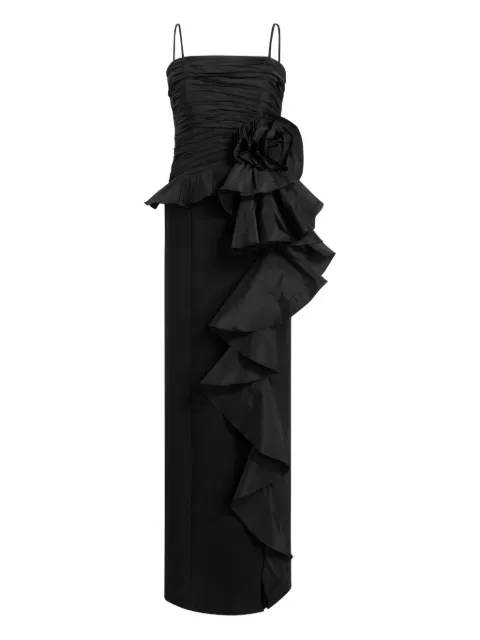 Cinq A Sept Liora ruffled floral gown Black ZD32528381ZBLK
