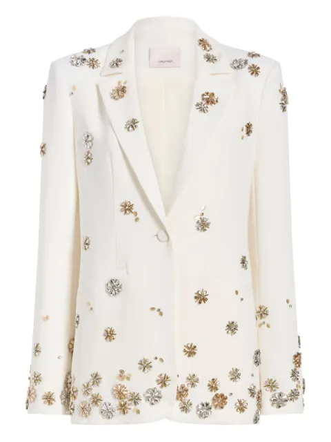 Cinq A Sept tumbling flowers karlie blazer White ZJ661R1319Z
