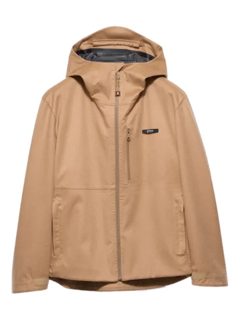 Prada cashmere zip hooded jacket Brown SGD056SOOO18UX