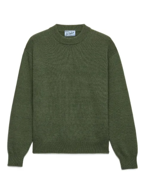 Prada Re-Cashmere triangle-logo crew-neck sweater Green UMB674S23216ZJ