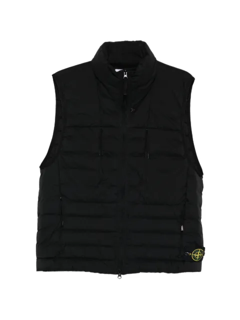 Stone Island G100007 seamless tunnel nylon down-TC down vest with anti-drop Black L1S15G100007S0183