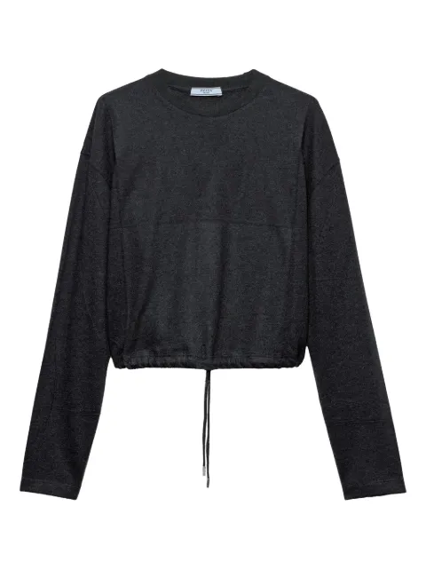 Prada triangle-logo jersey T-shirt Grey 34675SOOO186R