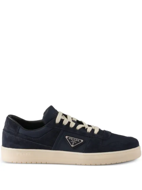 Prada Downtown Re-nylon and suede sneakers Blue 2EE364FD002D7R