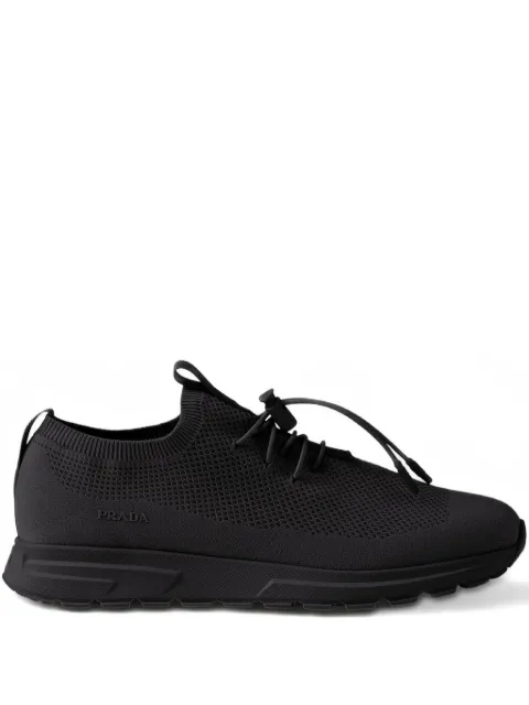 Prada Prax stretch knit sneakers Black 2EE398FG00058V