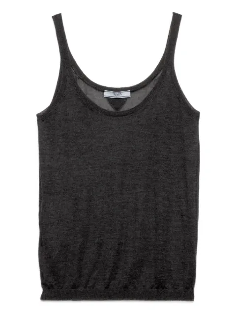 Prada fine-knit tank top Grey P29B9518DNF0308