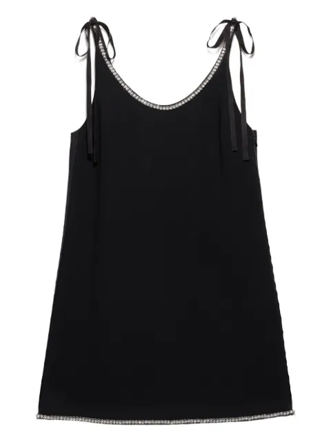 Prada beaded tie-strap mini dress Black P3R20RSOOO155L