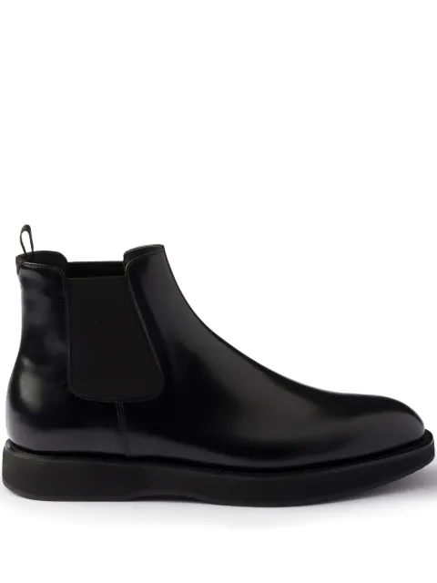 Prada elasticated-panel leather Chelsea boots Black 2TC059FG000055