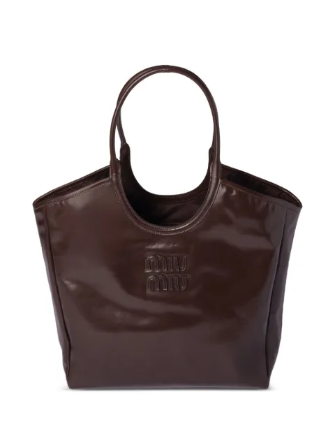 Miu Miu Ivy leather bag Brown 5BG3212IEO