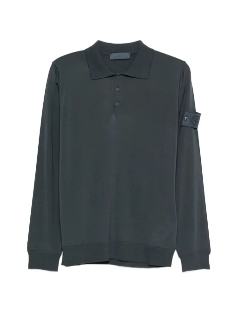 Stone Island 5100076 light pure RWS wool S.I. Ghost polo shirt Blue L1S155100076S00FC