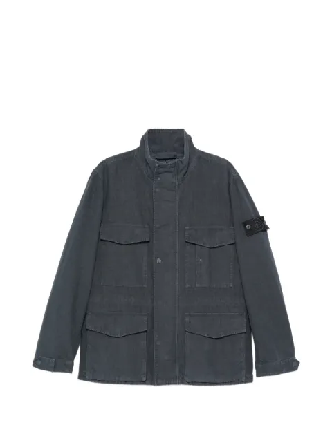 Stone Island 4100080 bonded linen TC S.I. Ghost jacket Blue L1S154100080S0F35