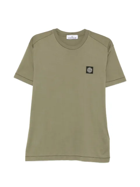 Stone Island logo-patch T-shirt Green L1S152100027S0013