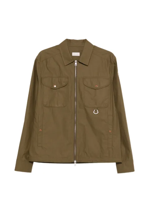 Moncler zip flap-pocket jacket Brown L10912F00027599C3
