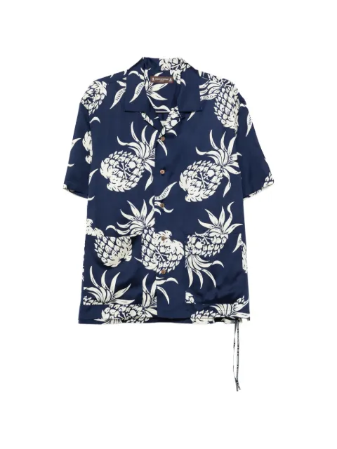 Mastermind Japan pineapple-pattern shirt Blue MJ26EE1SH025400