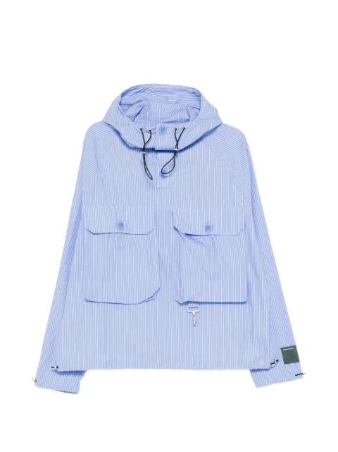 Reese Cooper striped hooded jacket Blue SS260035