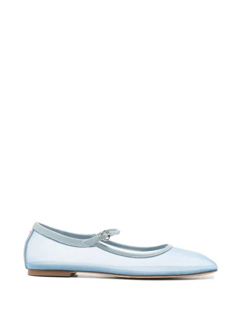 Aeyde Uma mesh Mary-Jane flats White A11FL0552072233126