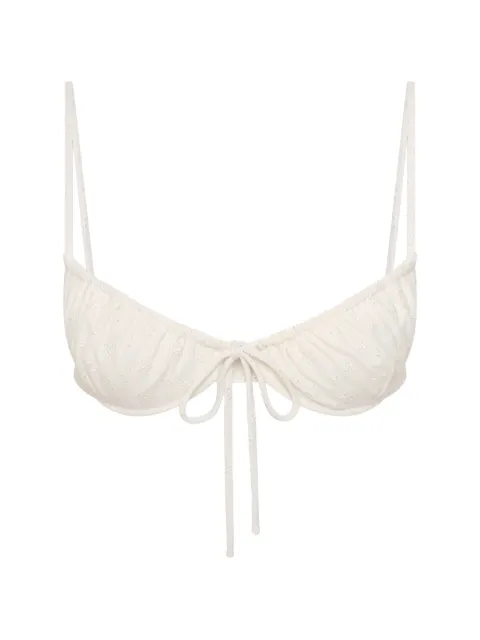 Faithfull Halo broderie-anglaise bikini top White FFS573BRA